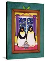 Penguin Family Christmas, 1997-Cathy Baxter-Stretched Canvas
