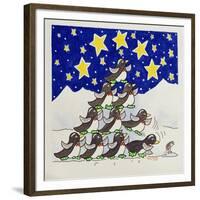 Penguin Formation, 2005-Tony Todd-Framed Giclee Print