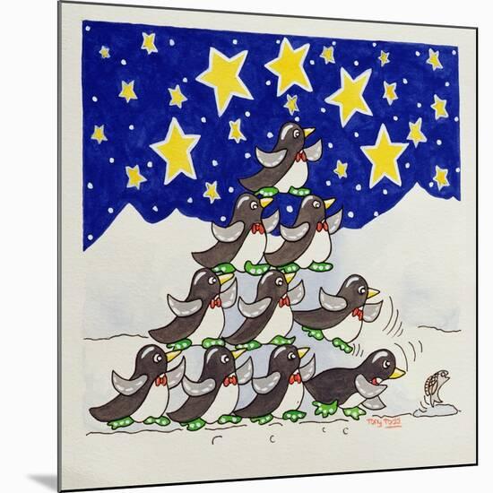 Penguin Formation, 2005-Tony Todd-Mounted Giclee Print