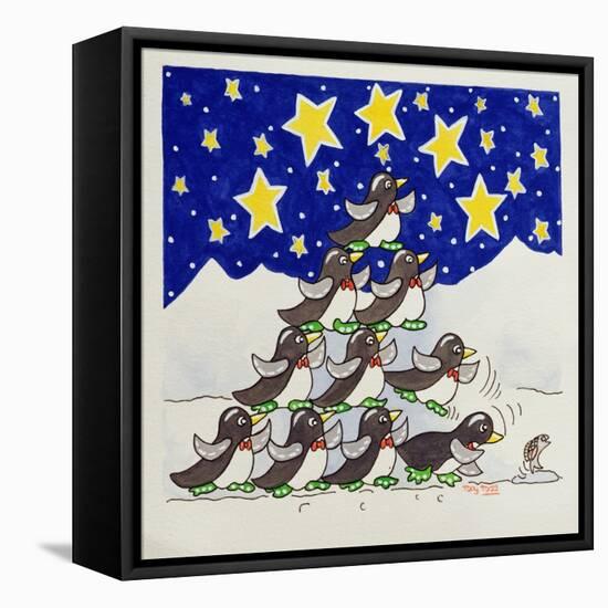 Penguin Formation, 2005-Tony Todd-Framed Stretched Canvas