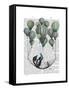 Penguin in Hammock Balloon-Fab Funky-Framed Stretched Canvas