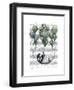 Penguin in Hammock Balloon-Fab Funky-Framed Art Print