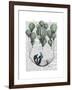 Penguin in Hammock Balloon-Fab Funky-Framed Art Print