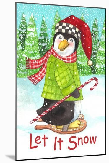 Penguin Let it Snow-Melinda Hipsher-Mounted Giclee Print