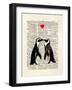 Penguin Lovers-Matt Dinniman-Framed Art Print