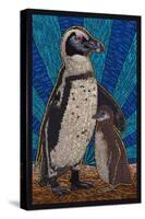 Penguin - Mosaic-Lantern Press-Stretched Canvas