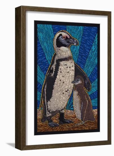 Penguin - Mosaic-Lantern Press-Framed Art Print