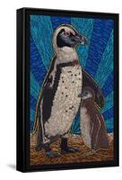 Penguin - Mosaic-Lantern Press-Framed Stretched Canvas