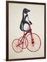 Penguin on Bicycle-Fab Funky-Framed Art Print