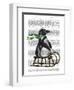 Penguin On Sled-Fab Funky-Framed Art Print