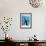 Penguin on Snow-moodboard-Framed Photographic Print displayed on a wall