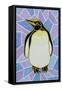 Penguin on Stained Glass-Pat Scott-Framed Stretched Canvas
