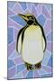 Penguin on Stained Glass-Pat Scott-Mounted Giclee Print