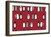 Penguin Parade Red-Joanne Paynter Design-Framed Giclee Print