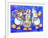 Penguin Percussion-Valarie Wade-Framed Giclee Print