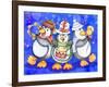 Penguin Percussion-Valarie Wade-Framed Giclee Print