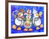 Penguin Percussion-Valarie Wade-Framed Giclee Print