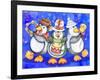 Penguin Percussion-Valarie Wade-Framed Giclee Print