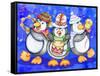 Penguin Percussion-Valarie Wade-Framed Stretched Canvas