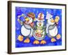 Penguin Percussion-Valarie Wade-Framed Giclee Print