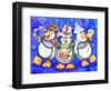 Penguin Percussion-Valarie Wade-Framed Premium Giclee Print
