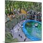 Penguin Pool, Madrid Zoo, 2015-Andrew Macara-Mounted Giclee Print