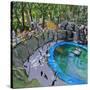 Penguin Pool, Madrid Zoo, 2015-Andrew Macara-Stretched Canvas