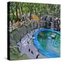 Penguin Pool, Madrid Zoo, 2015-Andrew Macara-Stretched Canvas
