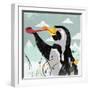 Penguin Stroll-Anna Polanski-Framed Art Print