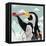 Penguin Stroll-Anna Polanski-Framed Stretched Canvas