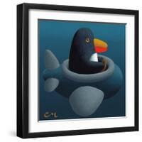 Penguin-Chris Miles-Framed Art Print