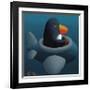 Penguin-Chris Miles-Framed Art Print