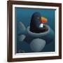 Penguin-Chris Miles-Framed Art Print