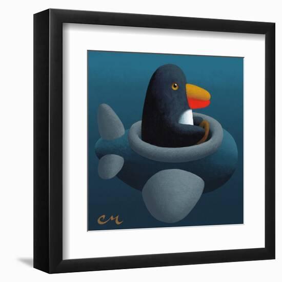 Penguin-Chris Miles-Framed Art Print