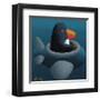 Penguin-Chris Miles-Framed Art Print