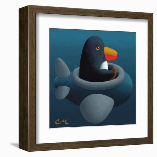 Penguin-Chris Miles-Framed Art Print