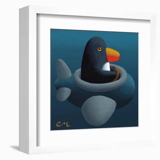 Penguin-Chris Miles-Framed Art Print