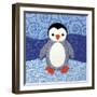 Penguin-Betz White-Framed Art Print