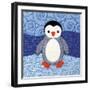 Penguin-Betz White-Framed Art Print