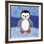 Penguin-Betz White-Framed Art Print