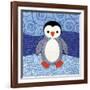 Penguin-Betz White-Framed Art Print