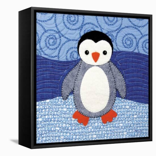 Penguin-Betz White-Framed Stretched Canvas