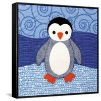 Penguin-Betz White-Framed Stretched Canvas