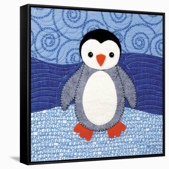 Penguin-Betz White-Framed Stretched Canvas