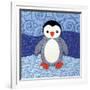 Penguin-Betz White-Framed Art Print