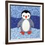 Penguin-Betz White-Framed Art Print