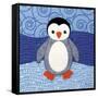 Penguin-Betz White-Framed Stretched Canvas