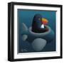 Penguin-Chris Miles-Framed Art Print