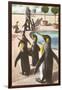 Penguins at the Zoo-null-Framed Art Print