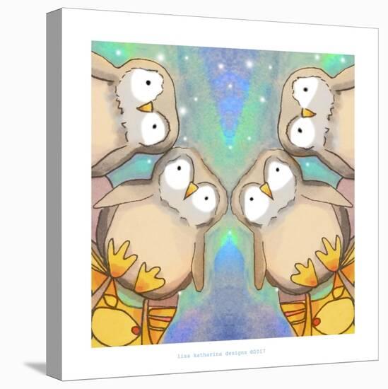 Penguins For James-Lisa Katharina-Stretched Canvas